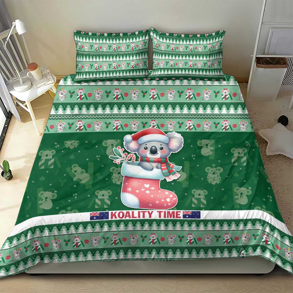 Aussie Koala Bedding Set Merry Christmas