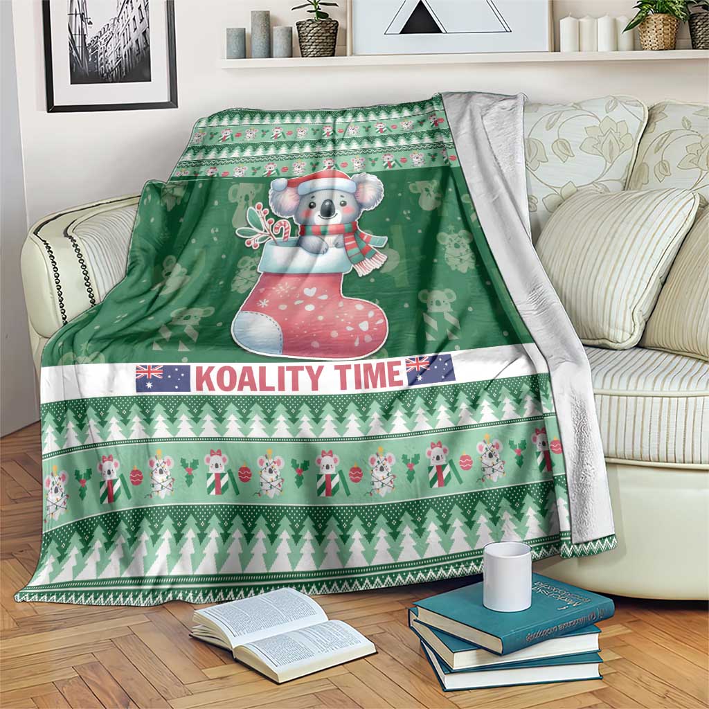 Aussie Koala Blanket Merry Christmas