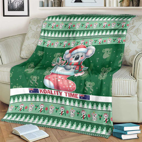 Aussie Koala Blanket Merry Christmas