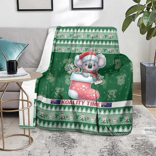 Aussie Koala Blanket Merry Christmas