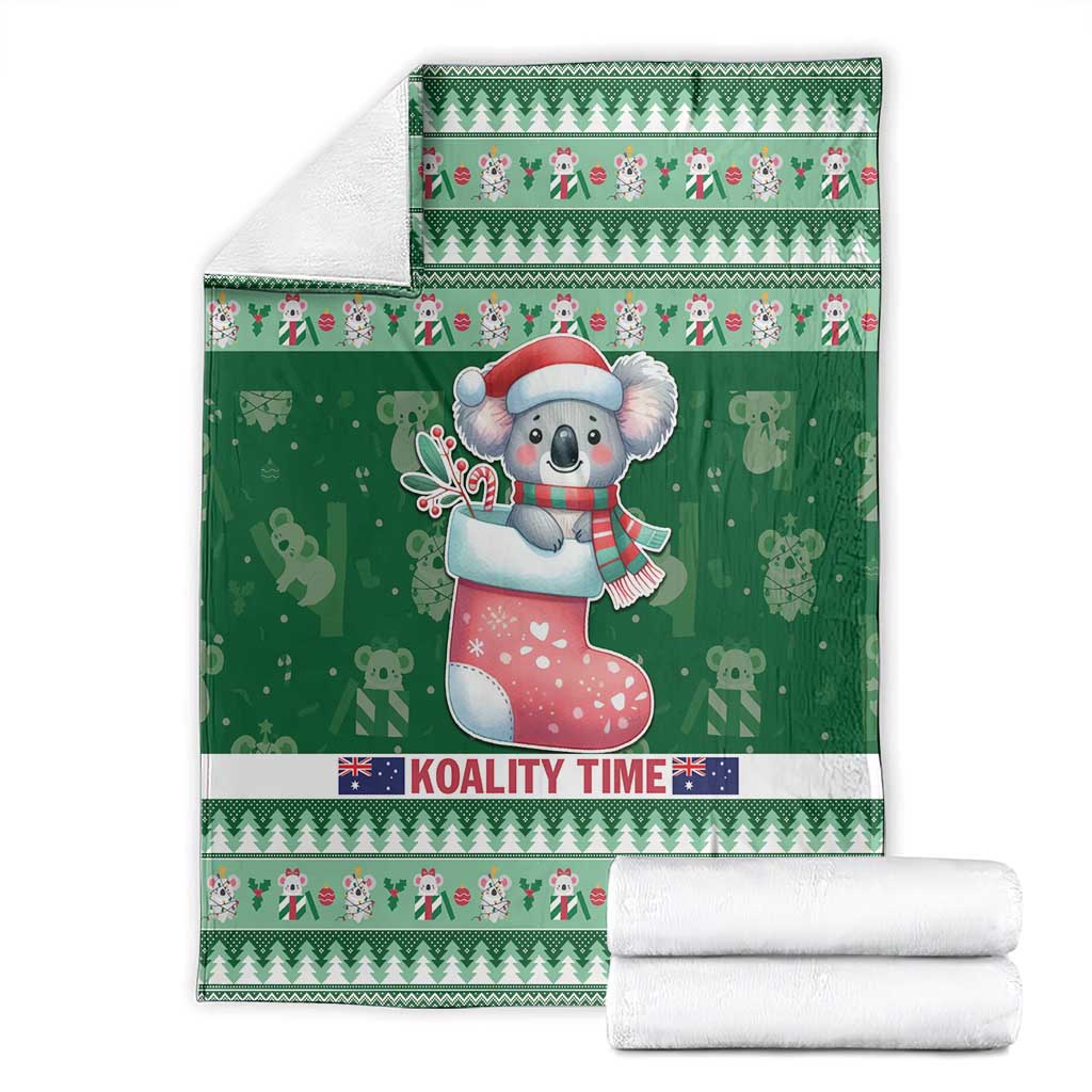 Aussie Koala Blanket Merry Christmas