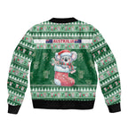Aussie Koala Bomber Jacket Merry Christmas