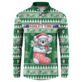 Aussie Koala Button Sweatshirt Merry Christmas