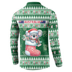 Aussie Koala Button Sweatshirt Merry Christmas