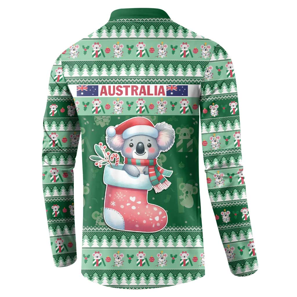 Aussie Koala Button Sweatshirt Merry Christmas