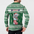 Aussie Koala Button Sweatshirt Merry Christmas