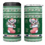 Aussie Koala 4 in 1 Can Cooler Tumbler Merry Christmas