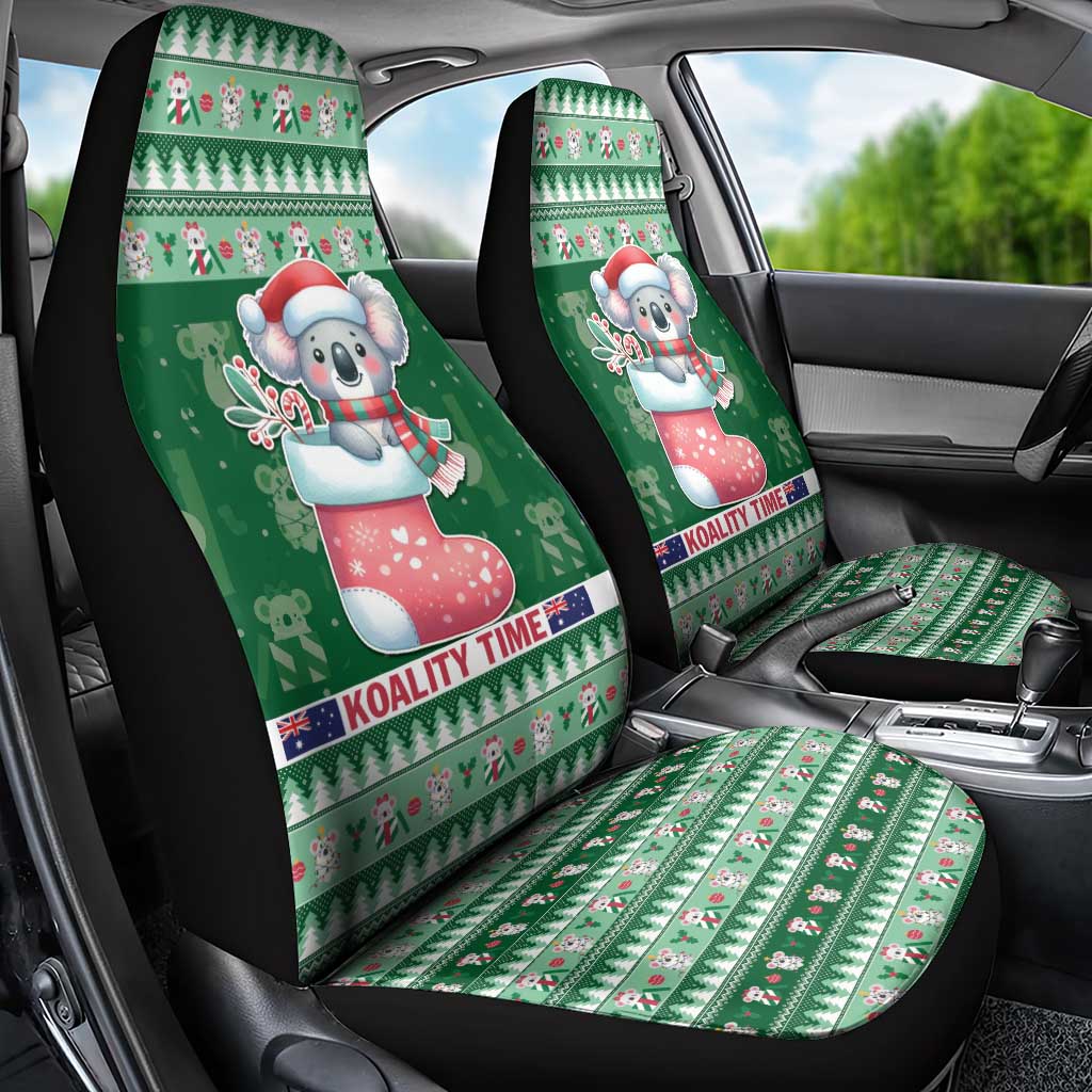 Aussie Koala Car Seat Cover Merry Christmas