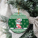 Aussie Koala Ceramic Ornament Merry Christmas