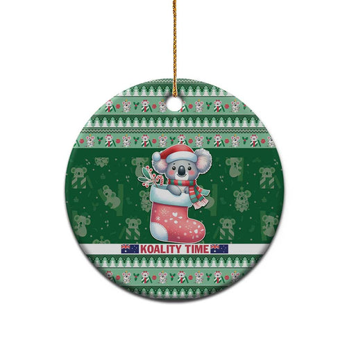 Aussie Koala Ceramic Ornament Merry Christmas