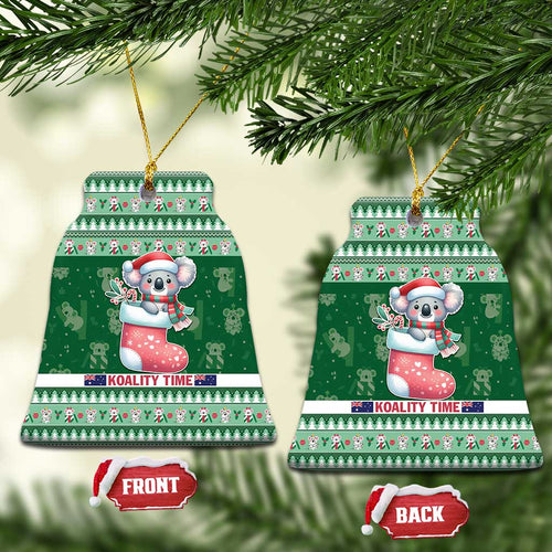 Aussie Koala Ceramic Ornament Merry Christmas