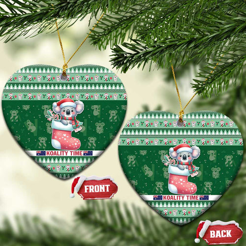 Aussie Koala Ceramic Ornament Merry Christmas