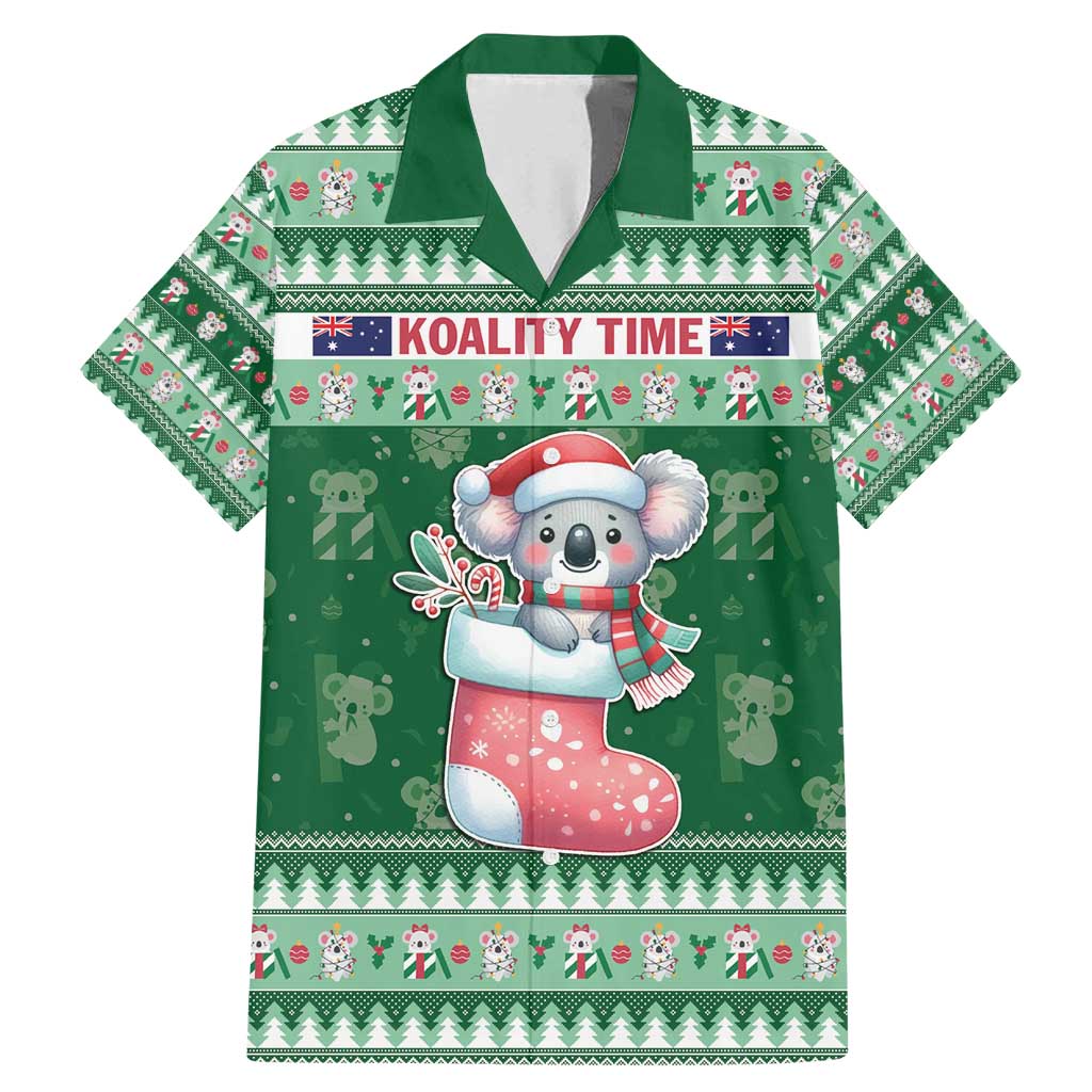 Aussie Koala Family Matching Mermaid Dress and Hawaiian Shirt Merry Christmas