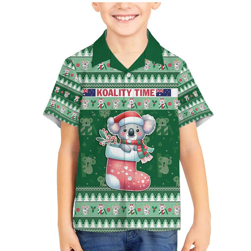 Aussie Koala Family Matching Mermaid Dress and Hawaiian Shirt Merry Christmas