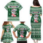 Aussie Koala Family Matching Puletasi and Hawaiian Shirt Merry Christmas