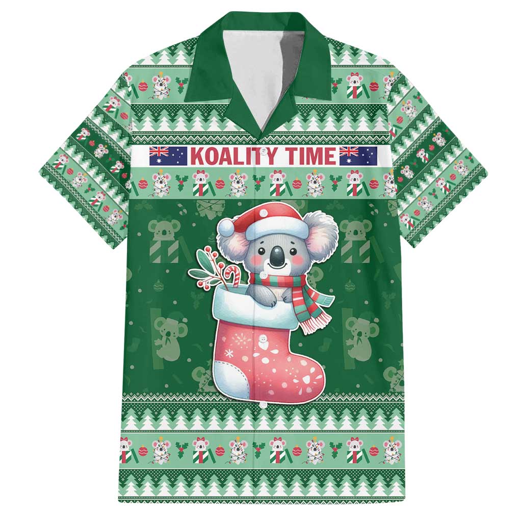 Aussie Koala Family Matching Puletasi and Hawaiian Shirt Merry Christmas
