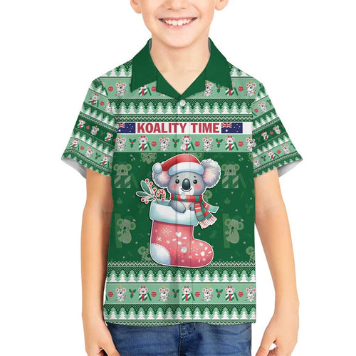 Aussie Koala Family Matching Summer Maxi Dress and Hawaiian Shirt Merry Christmas