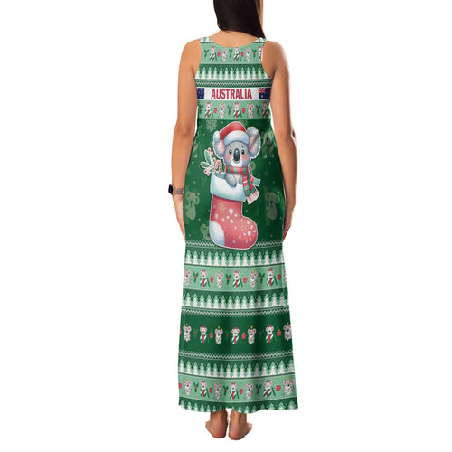 Aussie Koala Family Matching Tank Maxi Dress and Hawaiian Shirt Merry Christmas