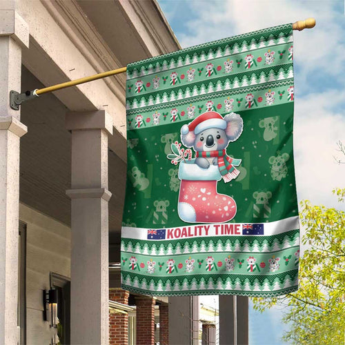 Aussie Koala Garden Flag Merry Christmas