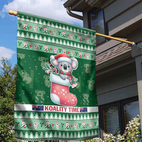 Aussie Koala Garden Flag Merry Christmas
