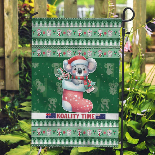Aussie Koala Garden Flag Merry Christmas