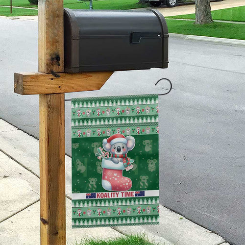 Aussie Koala Garden Flag Merry Christmas