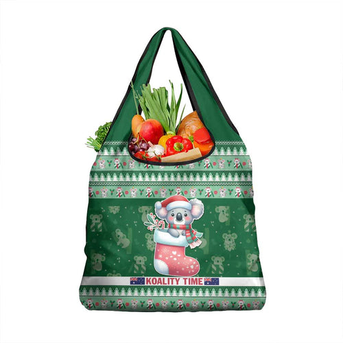 Aussie Koala Grocery Bag Merry Christmas