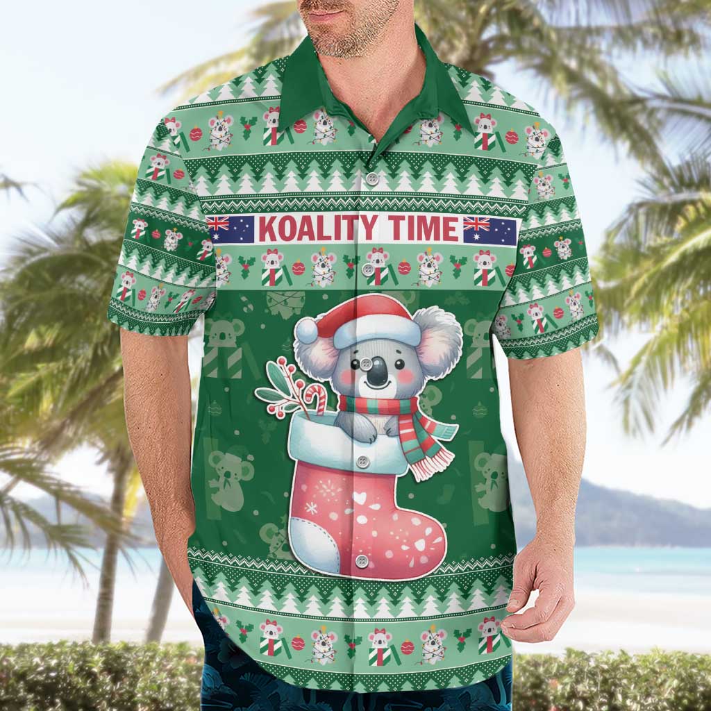 Aussie Koala Hawaiian Shirt Merry Christmas