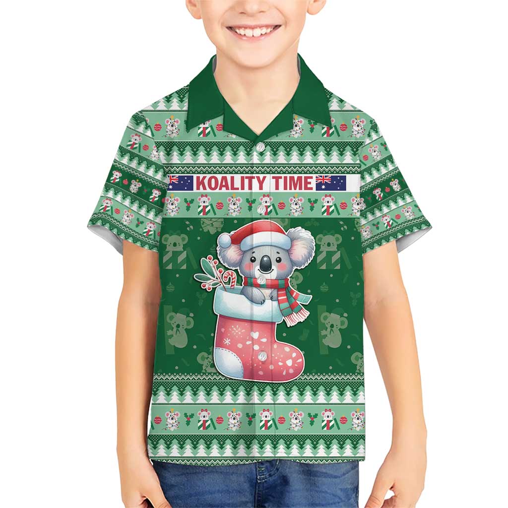 Aussie Koala Hawaiian Shirt Merry Christmas