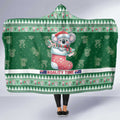 Aussie Koala Hooded Blanket Merry Christmas