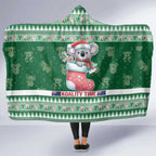 Aussie Koala Hooded Blanket Merry Christmas