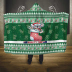 Aussie Koala Hooded Blanket Merry Christmas