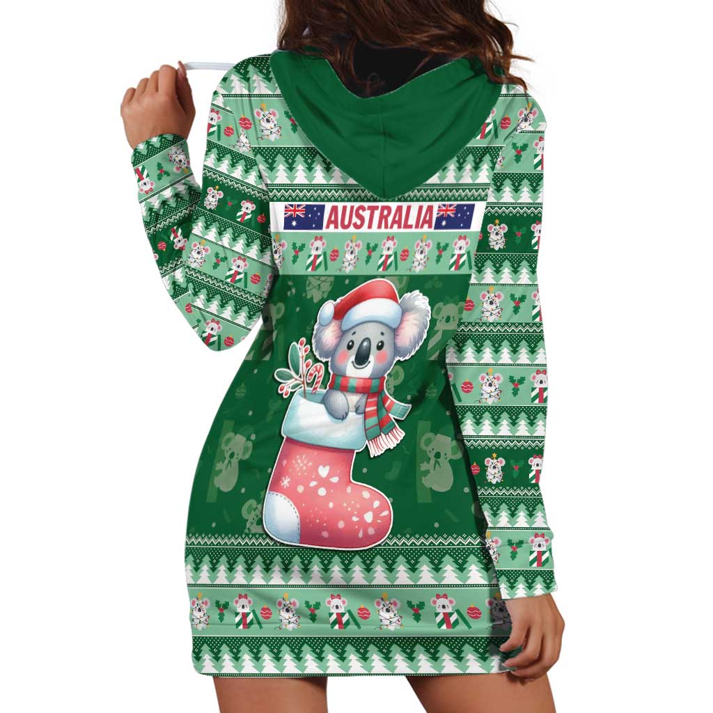 Aussie Koala Hoodie Dress Merry Christmas