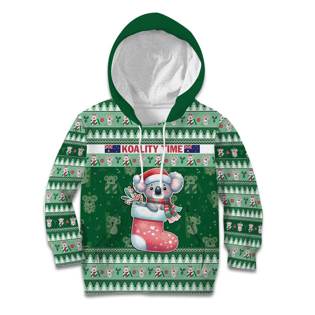 Aussie Koala Kid Hoodie Merry Christmas
