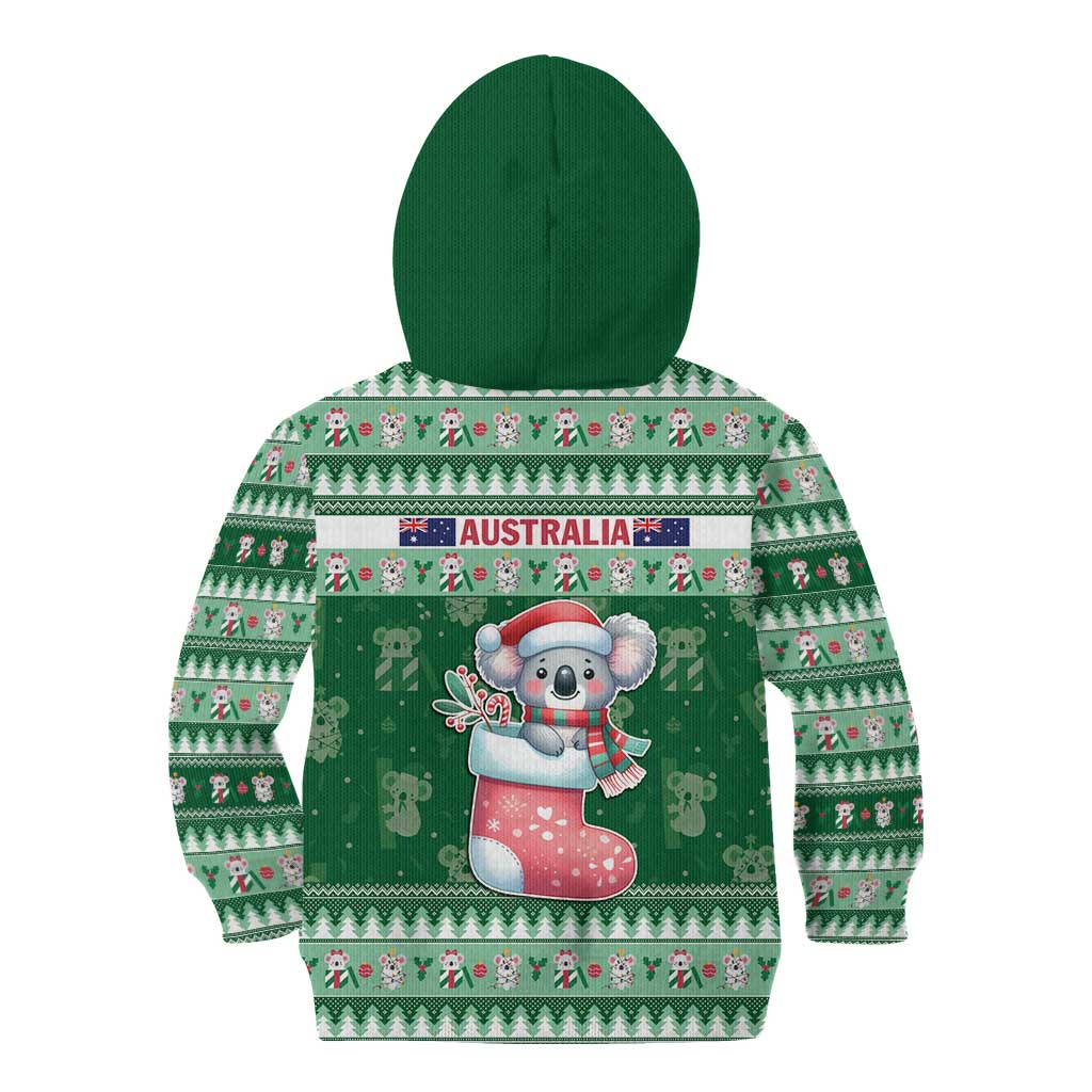 Aussie Koala Kid Hoodie Merry Christmas