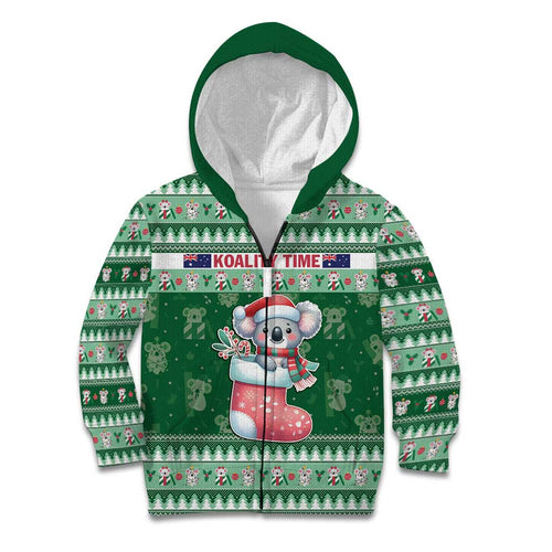 Aussie Koala Kid Hoodie Merry Christmas
