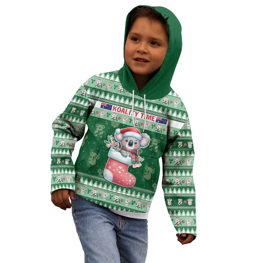 Aussie Koala Kid Hoodie Merry Christmas