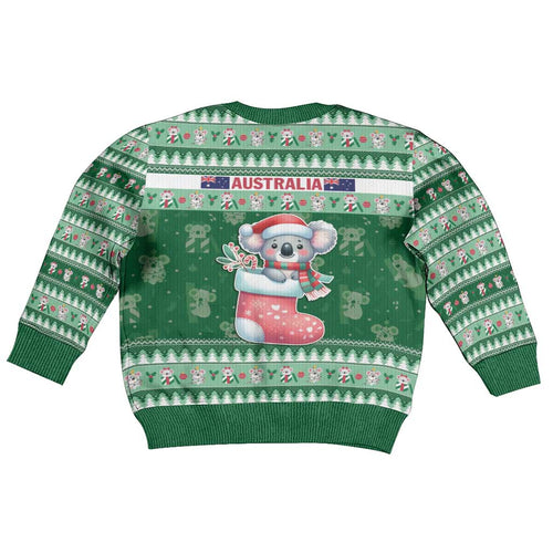 Aussie Koala Kid Ugly Christmas Sweater Merry Christmas