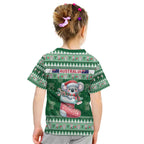 Aussie Koala Kid T Shirt Merry Christmas