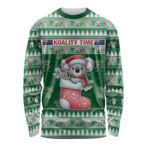 Aussie Koala Long Sleeve Shirt Merry Christmas