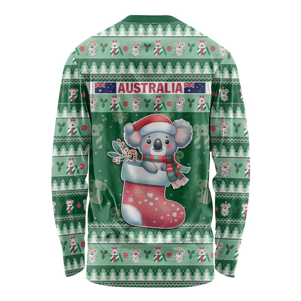 Aussie Koala Long Sleeve Shirt Merry Christmas