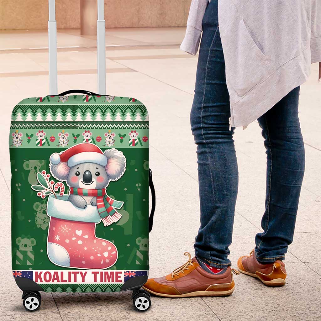 Aussie Koala Luggage Cover Merry Christmas