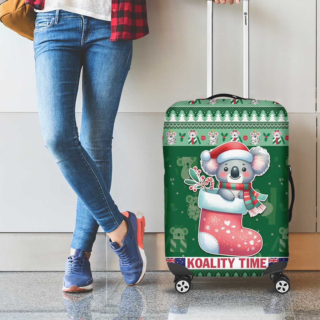 Aussie Koala Luggage Cover Merry Christmas