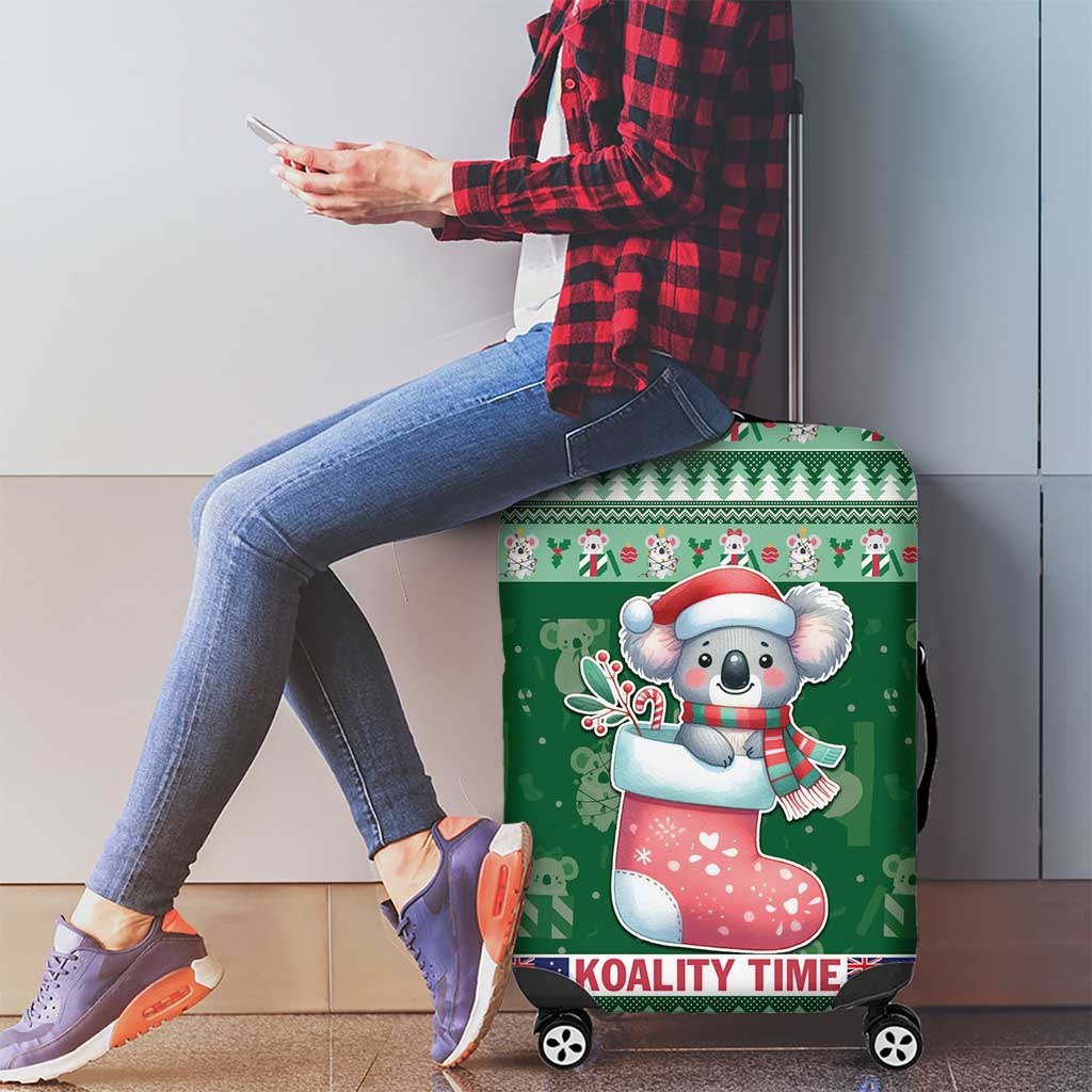 Aussie Koala Luggage Cover Merry Christmas