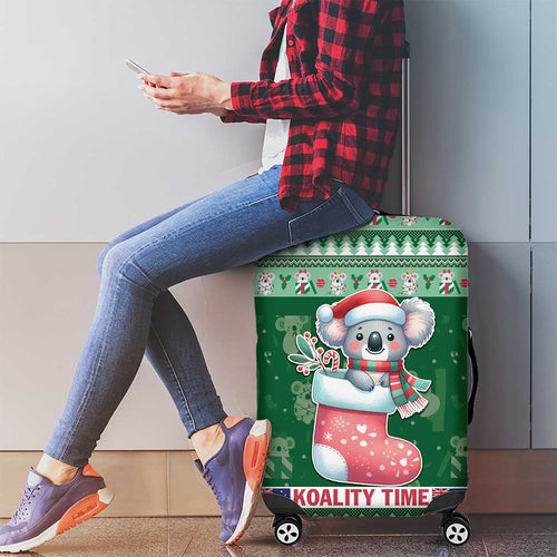 Aussie Koala Luggage Cover Merry Christmas