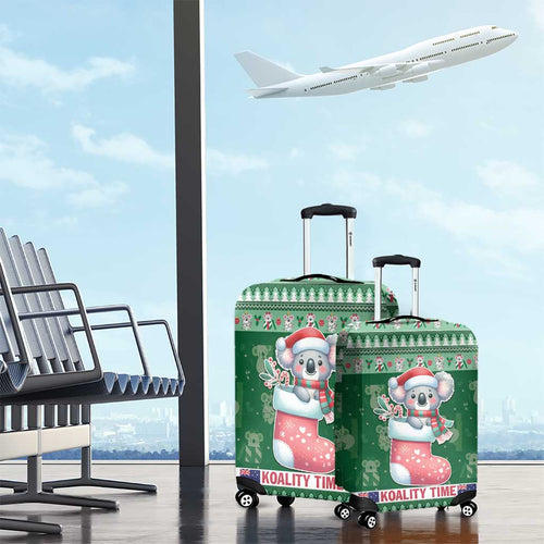 Aussie Koala Luggage Cover Merry Christmas