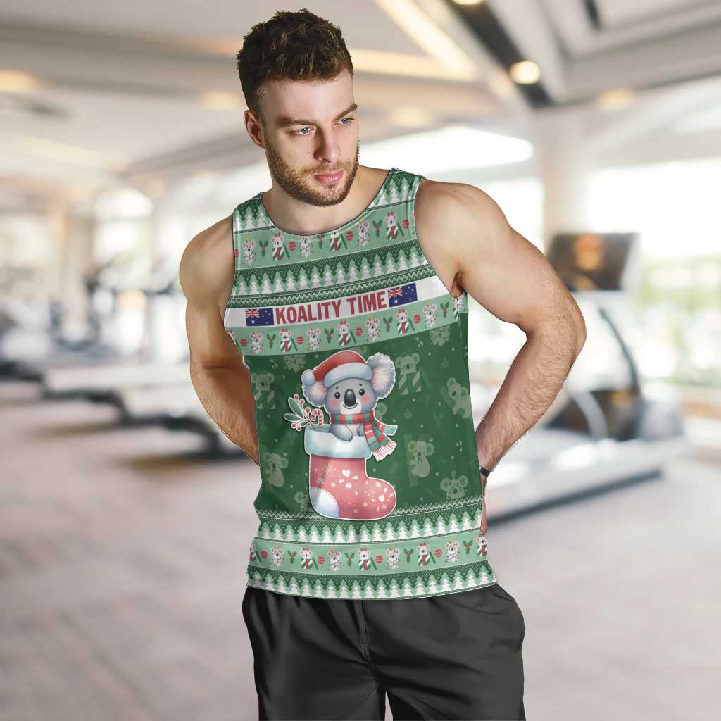 Aussie Koala Men Tank Top Merry Christmas