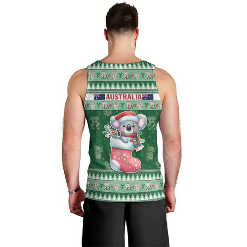 Aussie Koala Men Tank Top Merry Christmas