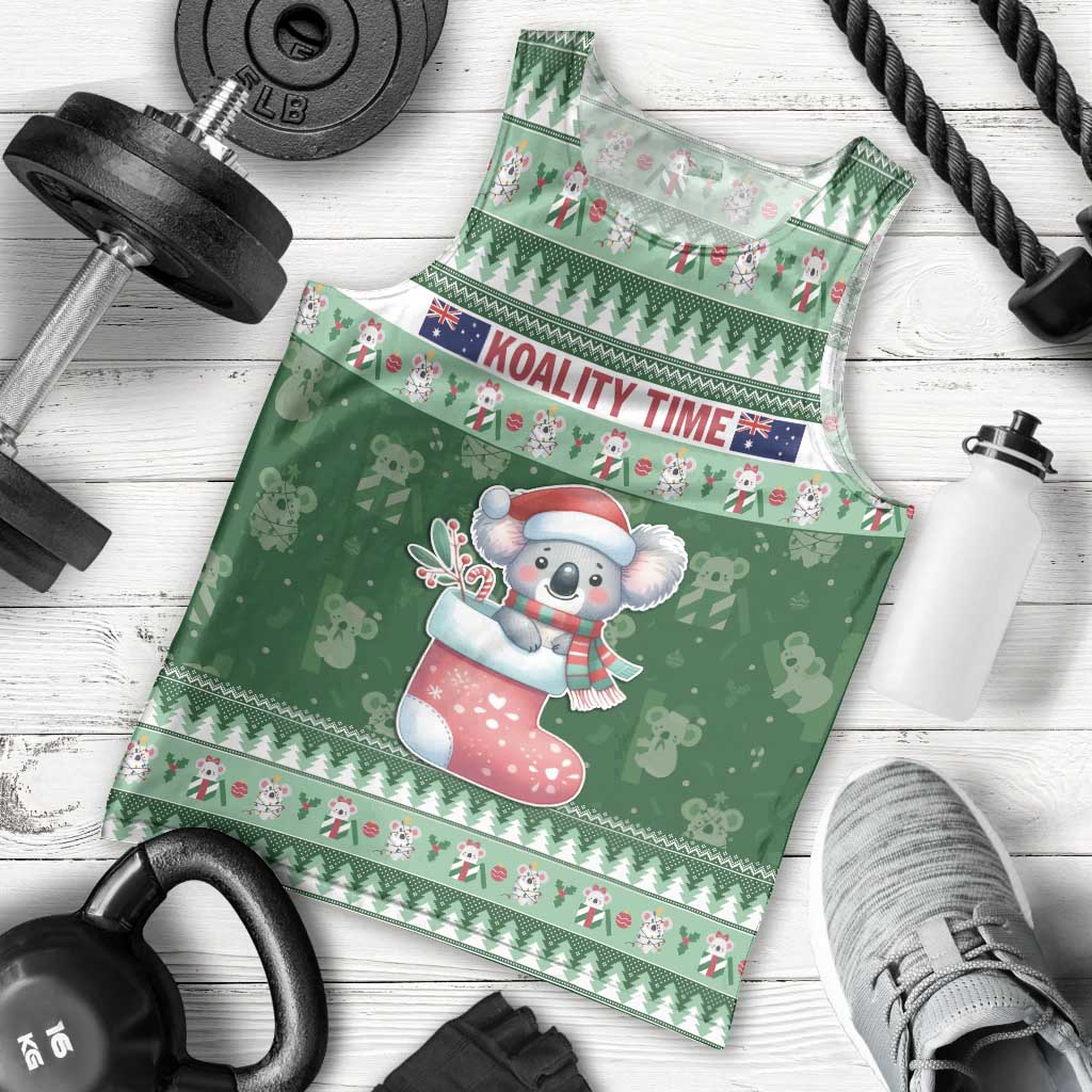 Aussie Koala Men Tank Top Merry Christmas