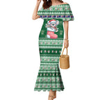 Aussie Koala Mermaid Dress Merry Christmas